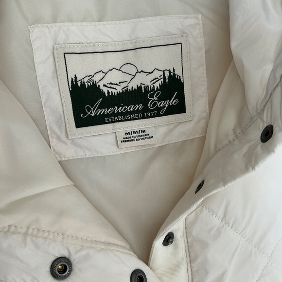 American Eagle popover puffer jacket size M - Picture 3 of 5